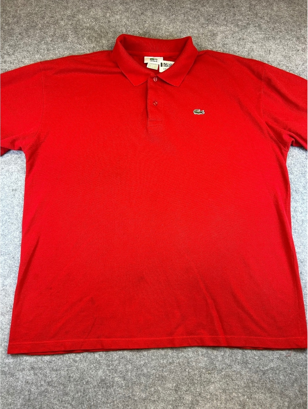 Lacoste Polo Shirt Men Size 10 (4XL) Red Classic Cotton Blend Country Club Golf